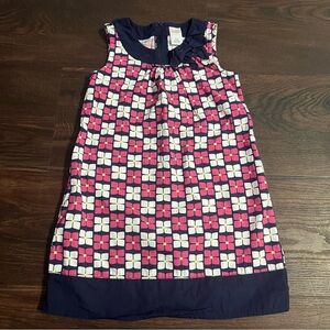 Gymboree Navy and Pink Sleeveless Summer Dress girls size 7